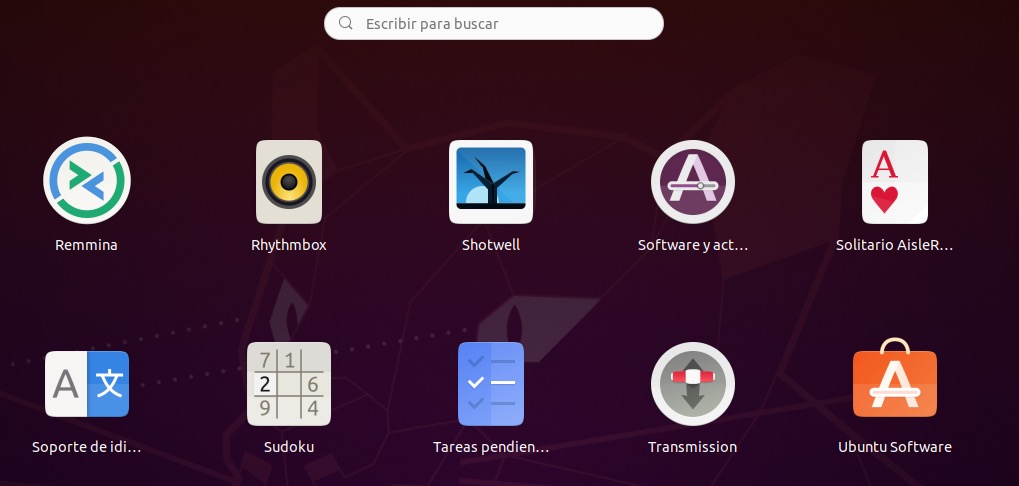 Instalar paquetes en Linux Ubuntu. Dentro de software